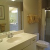 Large bathroom, looking into adjoining dressing room